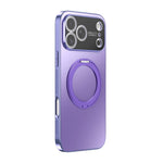 360 Degree Rotating Holder MagSafe Electroplated Phone Case with Lens Cover, For iPhone 17 Pro Max, For iPhone 17 Pro, For iPhone 17, For iPhone Air, For iPhone 16 Pro Max, For iPhone 16 Pro