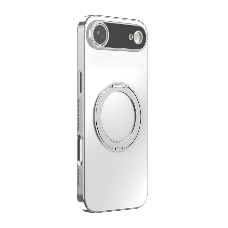 360 Degree Rotating Holder MagSafe Electroplated Phone Case with Lens Cover, For iPhone 17 Pro Max, For iPhone 17 Pro, For iPhone 17, For iPhone Air, For iPhone 16 Pro Max, For iPhone 16 Pro