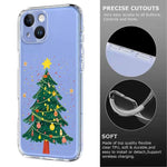 Weihnachtlich bedruckte TPU-Handyhülle, Für iPhone 15