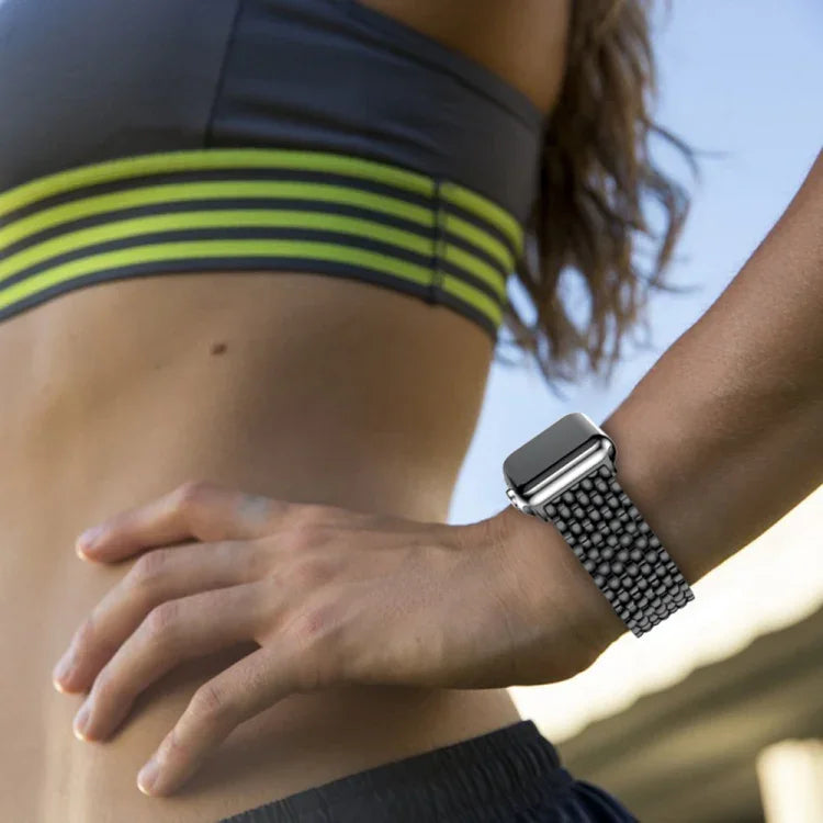 Armband aus massivem Edelstahl mit Drachenmuster für Apple Watch Series 3, 2 und 1 (38 mm)