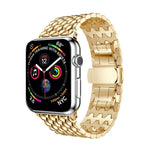 Armband aus massivem Edelstahl mit Drachenmuster für Apple Watch Series 3, 2 und 1 (38 mm)