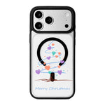 Weihnachtsserie Starke Magnetische Schwarz Lackierte Rand-Handyhülle, Für iPhone 17 Pro Max, Für iPhone 17 Pro, Für iPhone 17