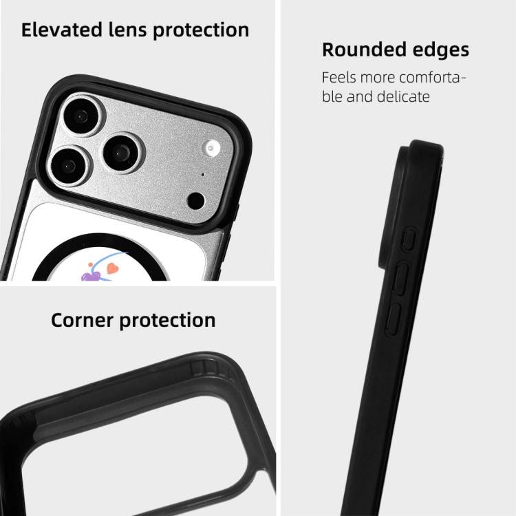 Weihnachtsserie Starke Magnetische Schwarz Lackierte Rand-Handyhülle, Für iPhone 17 Pro Max, Für iPhone 17 Pro, Für iPhone 17