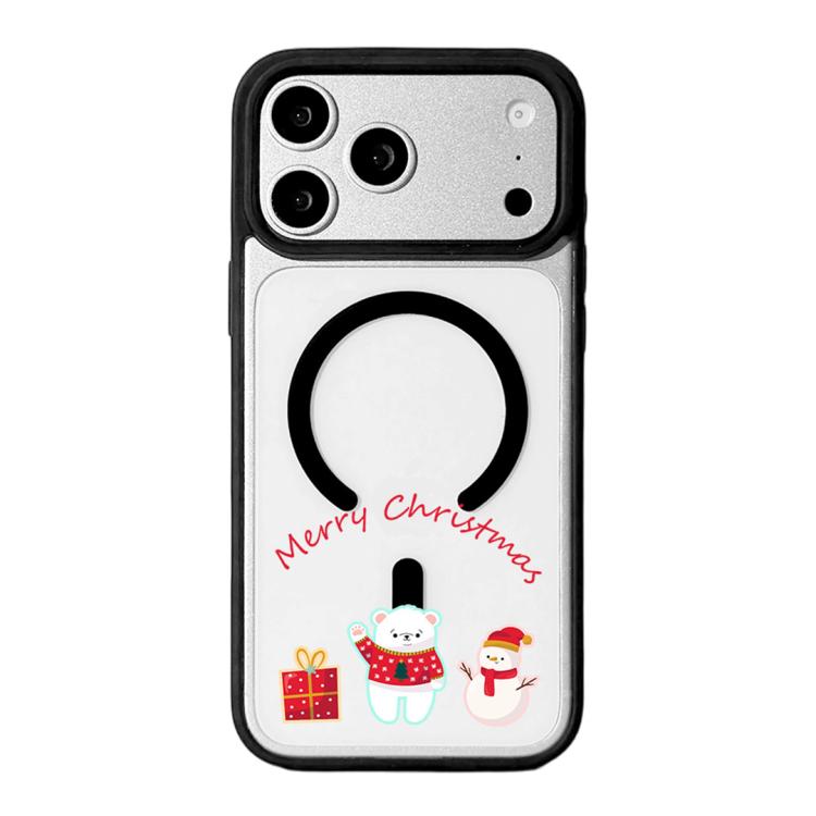 Weihnachtsserie Starke Magnetische Schwarz Lackierte Rand-Handyhülle, Für iPhone 17 Pro Max, Für iPhone 17 Pro, Für iPhone 17