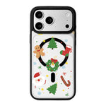 Weihnachtsserie Starke Magnetische Schwarz Lackierte Rand-Handyhülle, Für iPhone 17 Pro Max, Für iPhone 17 Pro, Für iPhone 17
