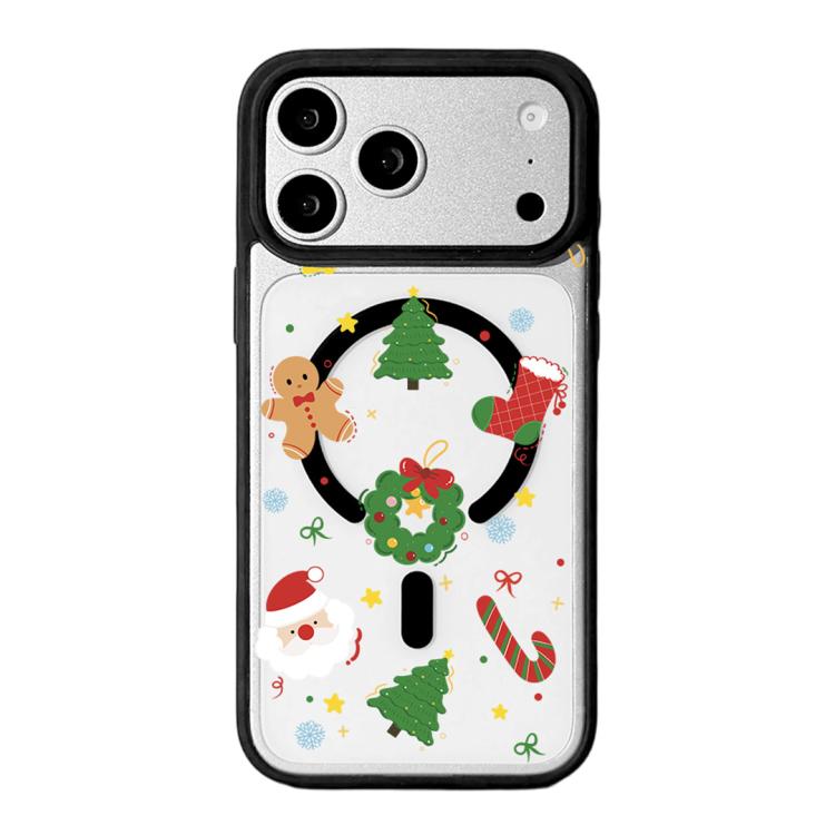 Weihnachtsserie Starke Magnetische Schwarz Lackierte Rand-Handyhülle, Für iPhone 17 Pro Max, Für iPhone 17 Pro, Für iPhone 17