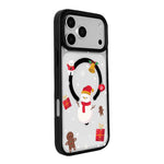 Weihnachtsserie Starke Magnetische Schwarz Lackierte Rand-Handyhülle, Für iPhone 17 Pro Max, Für iPhone 17 Pro, Für iPhone 17