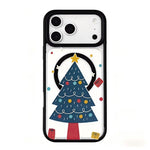 Weihnachtsserie Starke Magnetische Schwarz Lackierte Rand-Handyhülle, Für iPhone 17 Pro Max, Für iPhone 17 Pro, Für iPhone 17