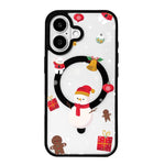 Weihnachtsserie Starke Magnetische Schwarz Lackierte Rand-Handyhülle, Für iPhone 17 Pro Max, Für iPhone 17 Pro, Für iPhone 17