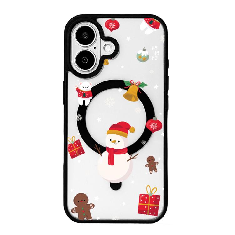 Weihnachtsserie Starke Magnetische Schwarz Lackierte Rand-Handyhülle, Für iPhone 17 Pro Max, Für iPhone 17 Pro, Für iPhone 17
