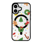 Weihnachtsserie Starke Magnetische Schwarz Lackierte Rand-Handyhülle, Für iPhone 17 Pro Max, Für iPhone 17 Pro, Für iPhone 17