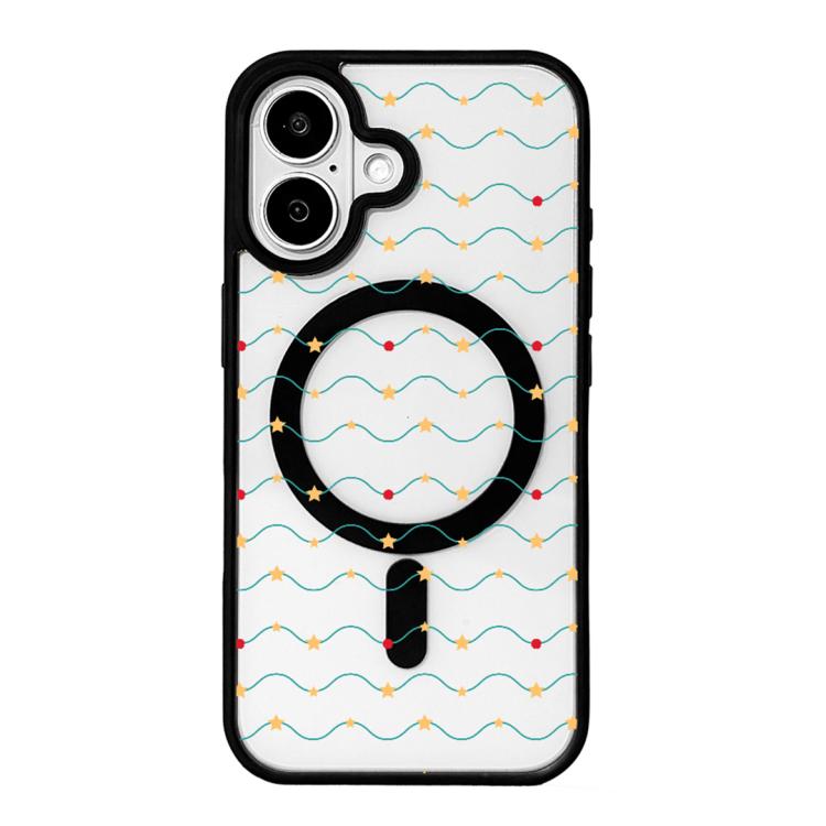Weihnachtsserie Starke Magnetische Schwarz Lackierte Rand-Handyhülle, Für iPhone 17 Pro Max, Für iPhone 17 Pro, Für iPhone 17