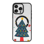 Christmas Series Strong Magnetic Painted Black Edge Phone Case, For  iPhone 15 Pro Max, For  iPhone 15 Pro