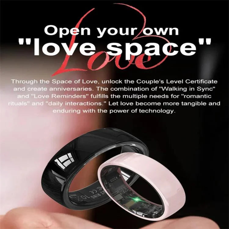 R12 SIZE 12 Smart Ring, Support Heart Rate / Blood Oxygen / Sleep Monitoring / Female Health