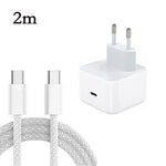 A3365 PD40W USB-C / Typ-C Ladegerät mit Typ-C zu Typ-C Datenkabel, EU Stecker, EU Stecker + 1m Typ-C Kabel, EU Stecker + 2m Typ-C Kabel