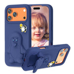 Pinguin Baby EVA stoßfeste Handyhülle mit Halterung, Für iPhone 17 Pro Max, Für iPhone 17 Pro, Für iPhone 17, Für iPhone Air, Für iPhone 16 Pro Max, Für iPhone 16 Pro, Für iPhone 16, Für iPhone 15 Pro Max