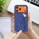 Pinguin Baby EVA stoßfeste Handyhülle mit Halterung, Für iPhone 17 Pro Max, Für iPhone 17 Pro, Für iPhone 17, Für iPhone Air, Für iPhone 16 Pro Max, Für iPhone 16 Pro, Für iPhone 16, Für iPhone 15 Pro Max