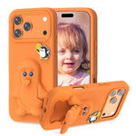 Pinguin Baby EVA stoßfeste Handyhülle mit Halterung, Für iPhone 17 Pro Max, Für iPhone 17 Pro, Für iPhone 17, Für iPhone Air, Für iPhone 16 Pro Max, Für iPhone 16 Pro, Für iPhone 16, Für iPhone 15 Pro Max