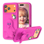 Pinguin Baby EVA stoßfeste Handyhülle mit Halterung, Für iPhone 17 Pro Max, Für iPhone 17 Pro, Für iPhone 17, Für iPhone Air, Für iPhone 16 Pro Max, Für iPhone 16 Pro, Für iPhone 16, Für iPhone 15 Pro Max