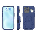 Pinguin Baby EVA stoßfeste Handyhülle mit Halterung, Für iPhone 17 Pro Max, Für iPhone 17 Pro, Für iPhone 17, Für iPhone Air, Für iPhone 16 Pro Max, Für iPhone 16 Pro, Für iPhone 16, Für iPhone 15 Pro Max