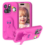 Pinguin Baby EVA stoßfeste Handyhülle mit Halterung, Für iPhone 17 Pro Max, Für iPhone 17 Pro, Für iPhone 17, Für iPhone Air, Für iPhone 16 Pro Max, Für iPhone 16 Pro, Für iPhone 16, Für iPhone 15 Pro Max