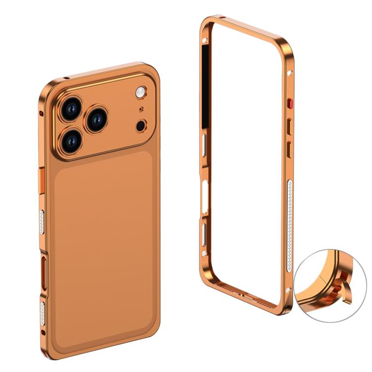 Ultradünner Metallrahmen aus Legierung Stoßfeste Handyhülle, Für iPhone 17 Pro Max, Für iPhone 17 Pro