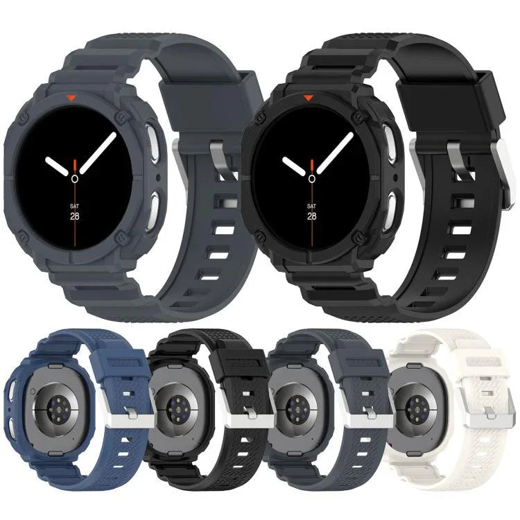 Einfarbiges Uhrengehäuse mit integriertem TPU-Armband, für Samsung Galaxy Watch8 44 mm und 40 mm