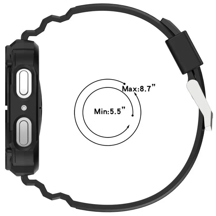 Einfarbiges Uhrengehäuse mit integriertem TPU-Armband, für Samsung Galaxy Watch8 44 mm und 40 mm
