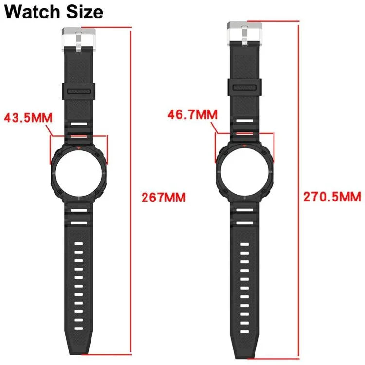 Einfarbiges Uhrengehäuse mit integriertem TPU-Armband, für Samsung Galaxy Watch8 44 mm und 40 mm