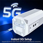 WAVLINK WL-WNF100X3NR-B mit Nano-SIM-Steckplatz Europäische Version 5G Router WiFi 6, EU-Stecker, UK-Stecker