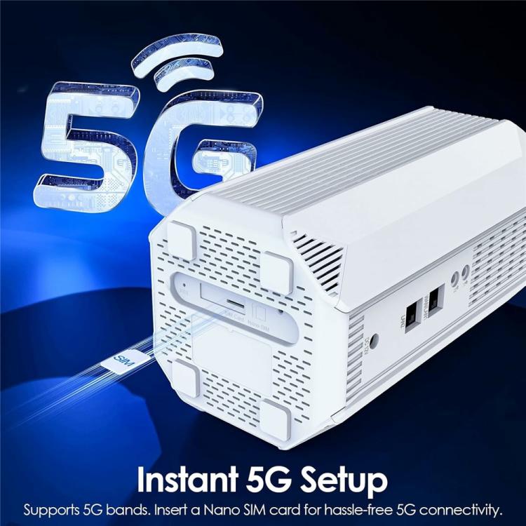 WAVLINK WL-WNF100X3NR-B mit Nano-SIM-Steckplatz Europäische Version 5G Router WiFi 6, EU-Stecker, UK-Stecker