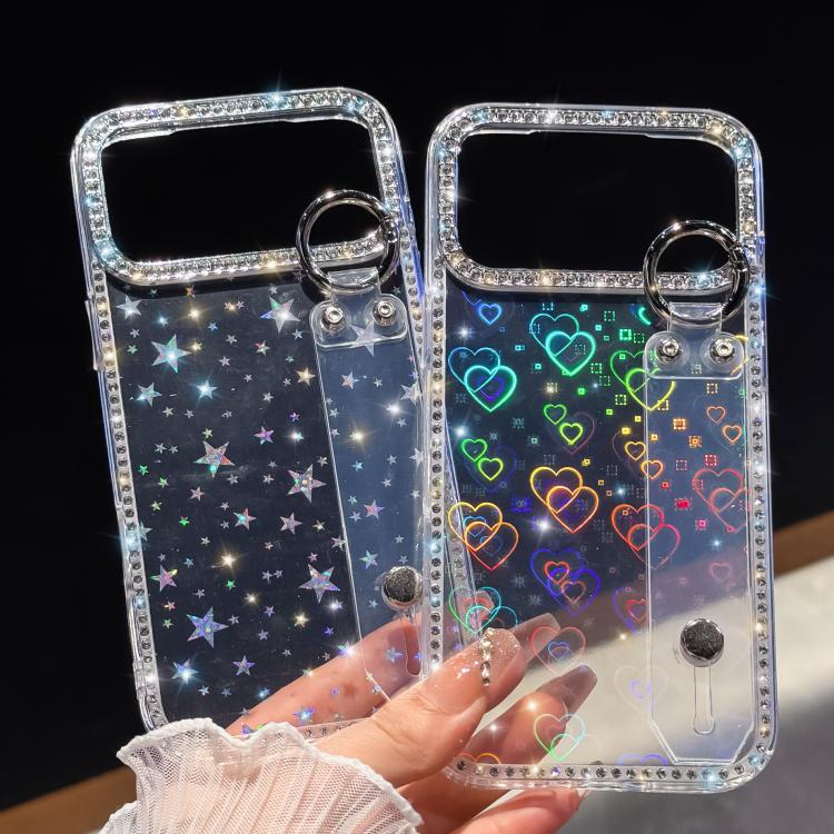 Strass Glitzer Armband Halter Handyhülle, Für iPhone 17 Pro Max