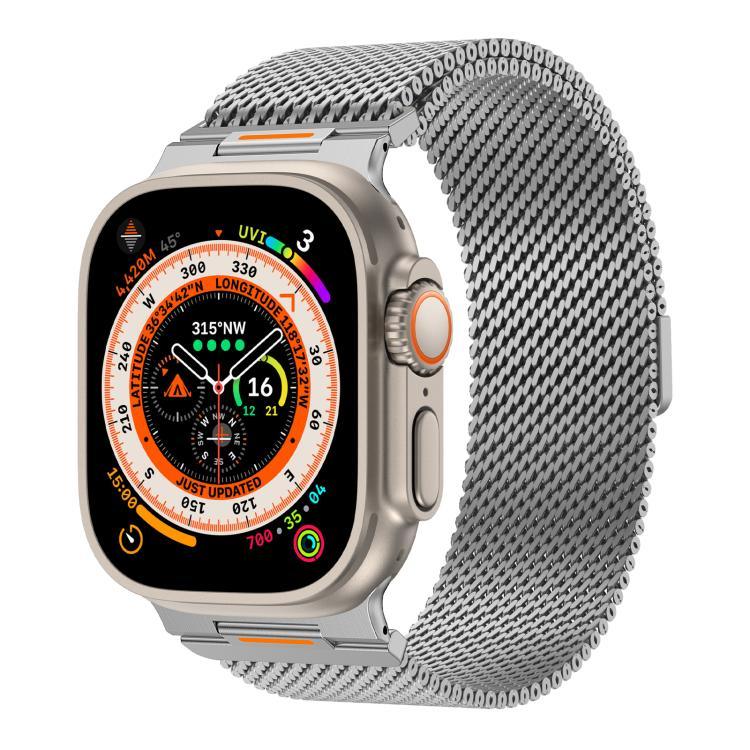 Vitality Grobes Milanaise-Magnetarmband, für Apple Watch 42 / 44 / 45 / 46 / 49 mm