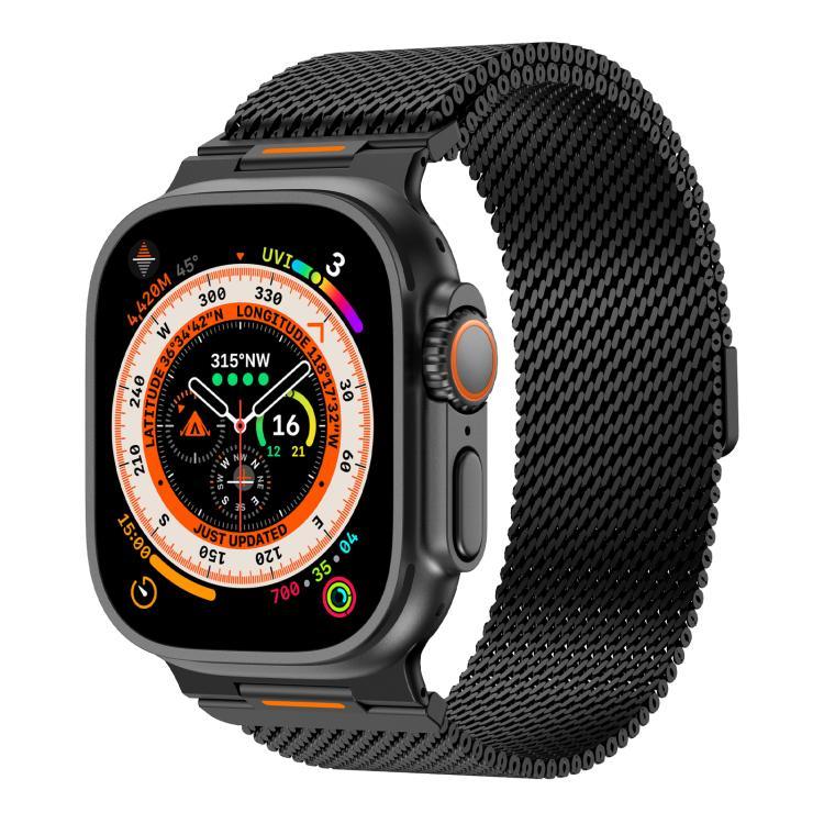 Vitality Grobes Milanaise-Magnetarmband, für Apple Watch 42 / 44 / 45 / 46 / 49 mm