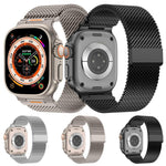 Vitality Grobes Milanaise-Magnetarmband, für Apple Watch 42 / 44 / 45 / 46 / 49 mm