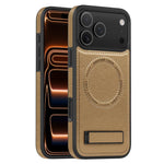 Multifunktionale Halterung MagSafe PU Handyhülle, Für iPhone 17 Pro Max, Für iPhone 17 Pro, Für iPhone 17, Für iPhone Air