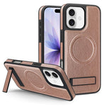 Multifunktionale Halterung MagSafe PU Handyhülle, Für iPhone 17 Pro Max, Für iPhone 17 Pro, Für iPhone 17, Für iPhone Air