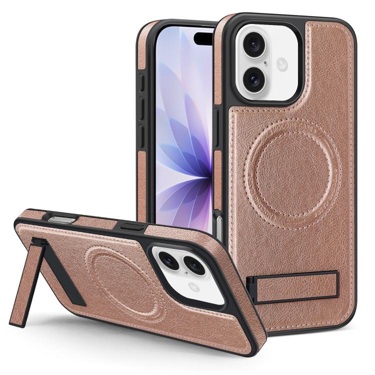 Multifunktionale Halterung MagSafe PU Handyhülle, Für iPhone 17 Pro Max, Für iPhone 17 Pro, Für iPhone 17, Für iPhone Air
