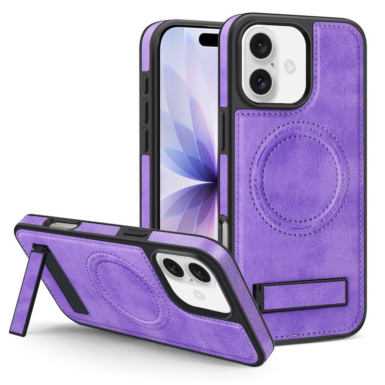 Multifunktionale Halterung MagSafe PU Handyhülle, Für iPhone 17 Pro Max, Für iPhone 17 Pro, Für iPhone 17, Für iPhone Air