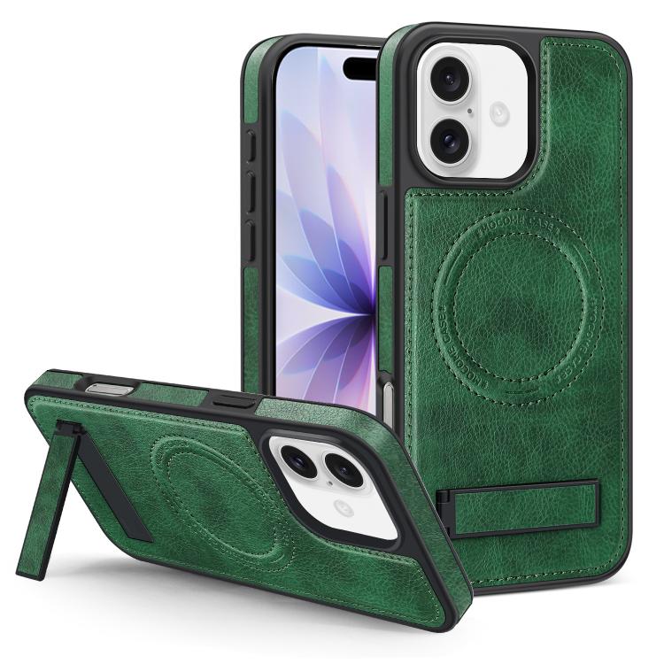Multifunktionale Halterung MagSafe PU Handyhülle, Für iPhone 17 Pro Max, Für iPhone 17 Pro, Für iPhone 17, Für iPhone Air
