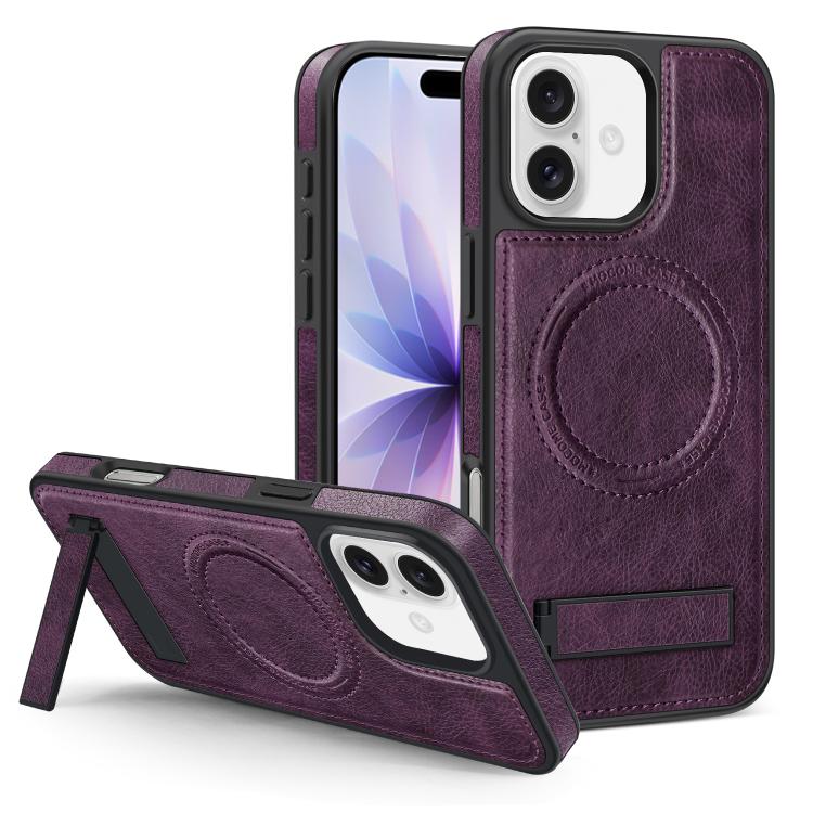 Multifunktionale Halterung MagSafe PU Handyhülle, Für iPhone 17 Pro Max, Für iPhone 17 Pro, Für iPhone 17, Für iPhone Air