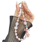 Gummi Schmetterling Perlenkette, Pink, Blau, Lila