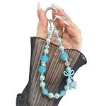 Gummi Schmetterling Perlenkette, Pink, Blau, Lila