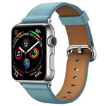 Classic Button Leather Wrist Strap Watch Band for Apple Watch Series 3 & 2 & 1  38mm