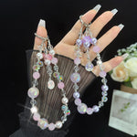 Stellar Roségold Perlenarmband, Lila, Pink