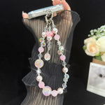 Stellar Roségold Perlenarmband, Lila, Pink