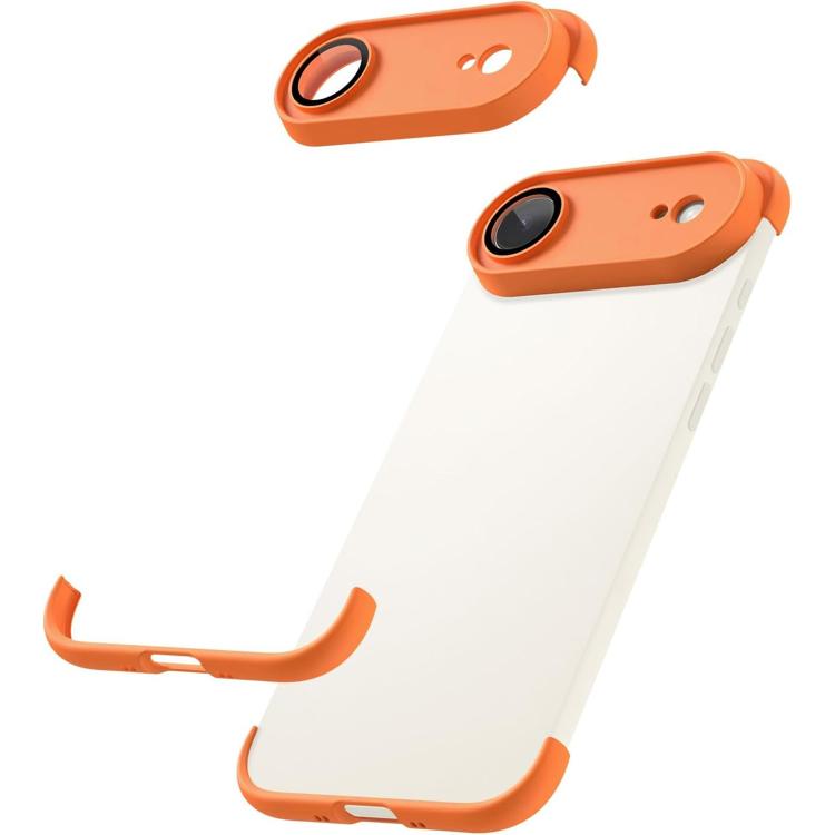 Ultra-thin Frameless TPU Four Corner Airbags Shockproof Phone Case with Lens Film, For iPhone 17 Pro Max, For iPhone 17 Pro, For iPhone 17, For iPhone Air
