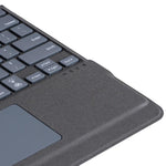 Geteilte Bluetooth-Hintergrundbeleuchtete Tastatur Magnetische Vier-Ecken-Airbag-Schutzhülle, Für iPad Air 13 2025 / 2024 / Pro 12,9