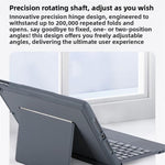 Geteilte Bluetooth-Hintergrundbeleuchtete Tastatur Magnetische Vier-Ecken-Airbag-Schutzhülle, Für iPad Air 13 2025 / 2024 / Pro 12,9