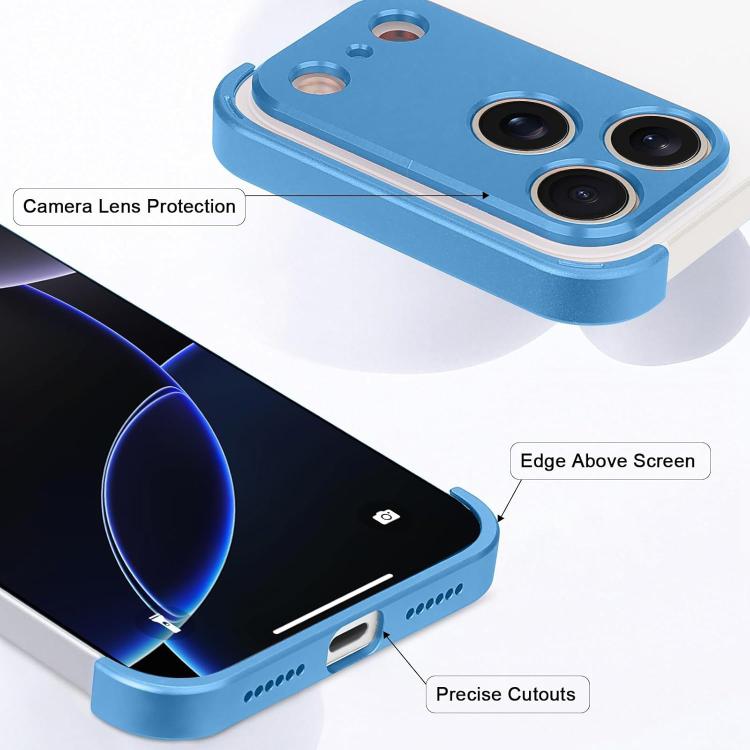 Ultradünne rahmenlose Handyhülle aus Titanlegierung mit Vier-Ecken-Stoßschutz, für iPhone 17 Pro Max, für iPhone 17 Pro, für iPhone 17, für iPhone Air